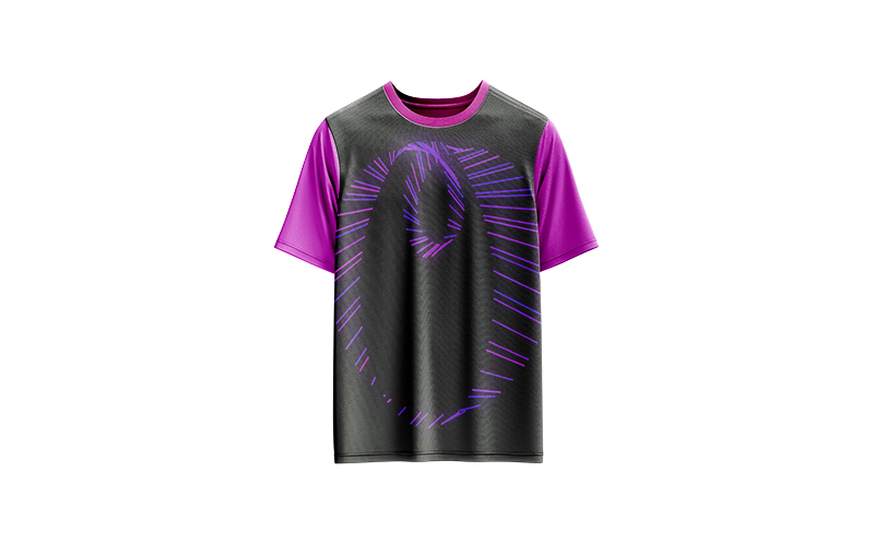 Purple Golden Lines — Generative artwork of Fibonacci-inspired rotating lines in purple and gold